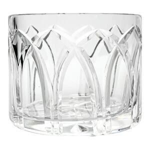 1960s Royal Brierley Crystal Trinket Dish Vanity Catchall Bowl 3 5/8” Signed